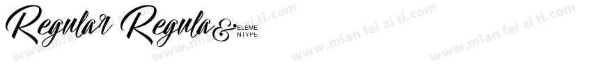 Regular Regula字体转换